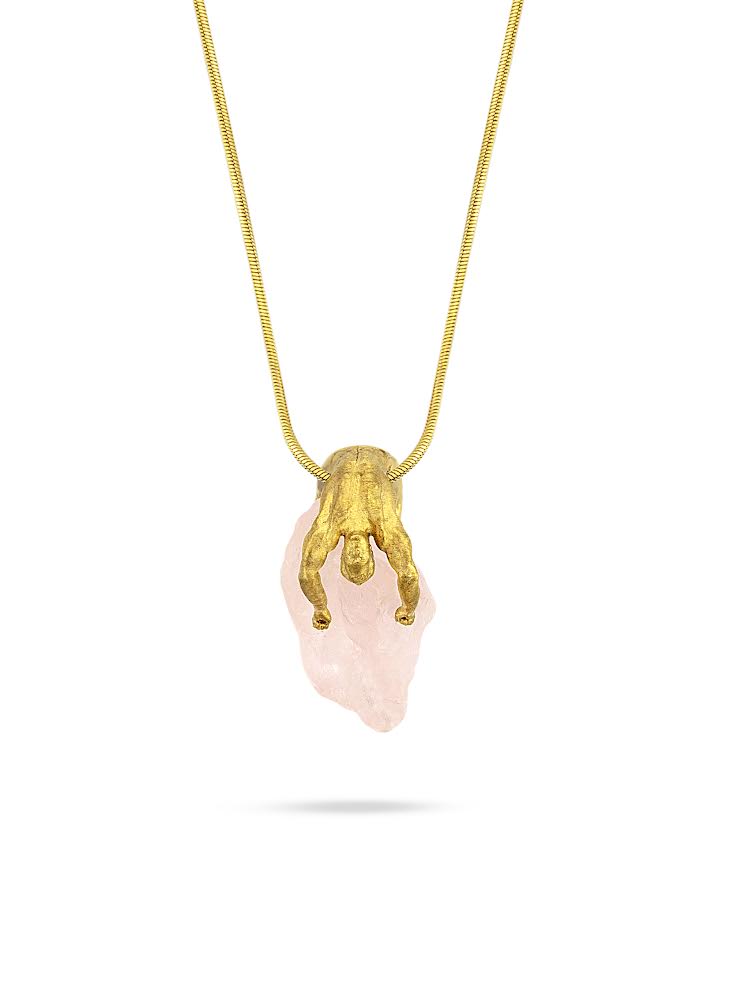 Rose Quartz Lover Mini Necklace